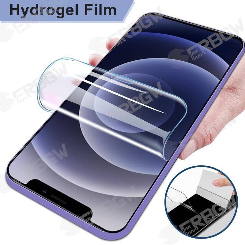 IPHONE Untuk Iphone14 13 12 11 Pro Max Mini Plus Soft Hydrogel Film Pelindung Layar Belakang Film