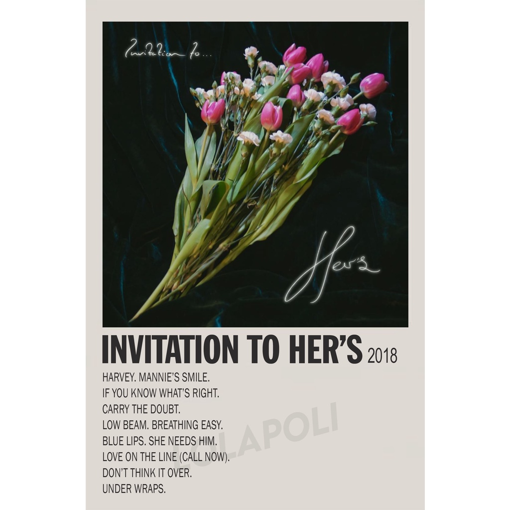 Poster Cover Album Invitation to Her's - Her's