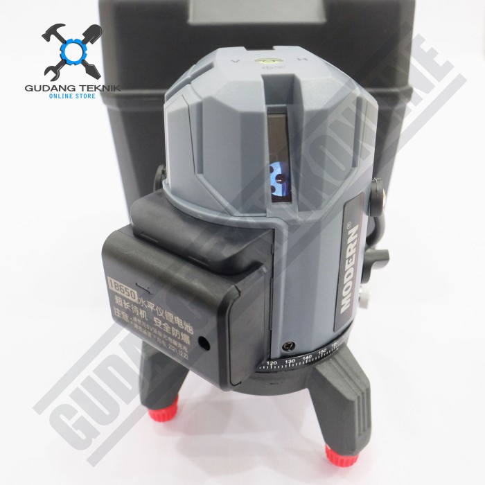 Waterpass Laser Line Level CORDLESS MODERN / Waterpas Garis Laser BATERAI Leveling Line Water pass MODERN