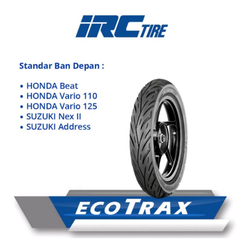 BAN IRC 80/90-14 TUBELESS - Produksi 2023