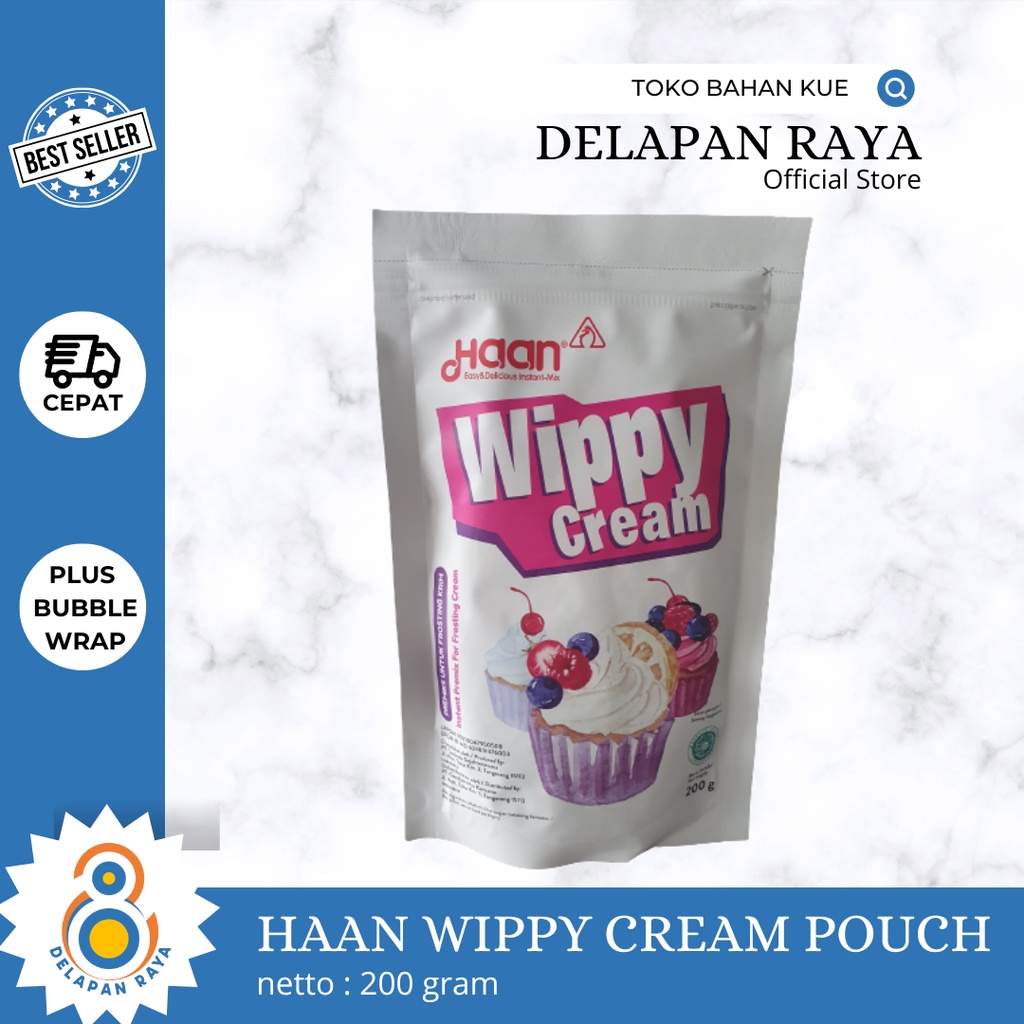 

HAAN WIPPY CREAM POUCH 200GR - 8Raya