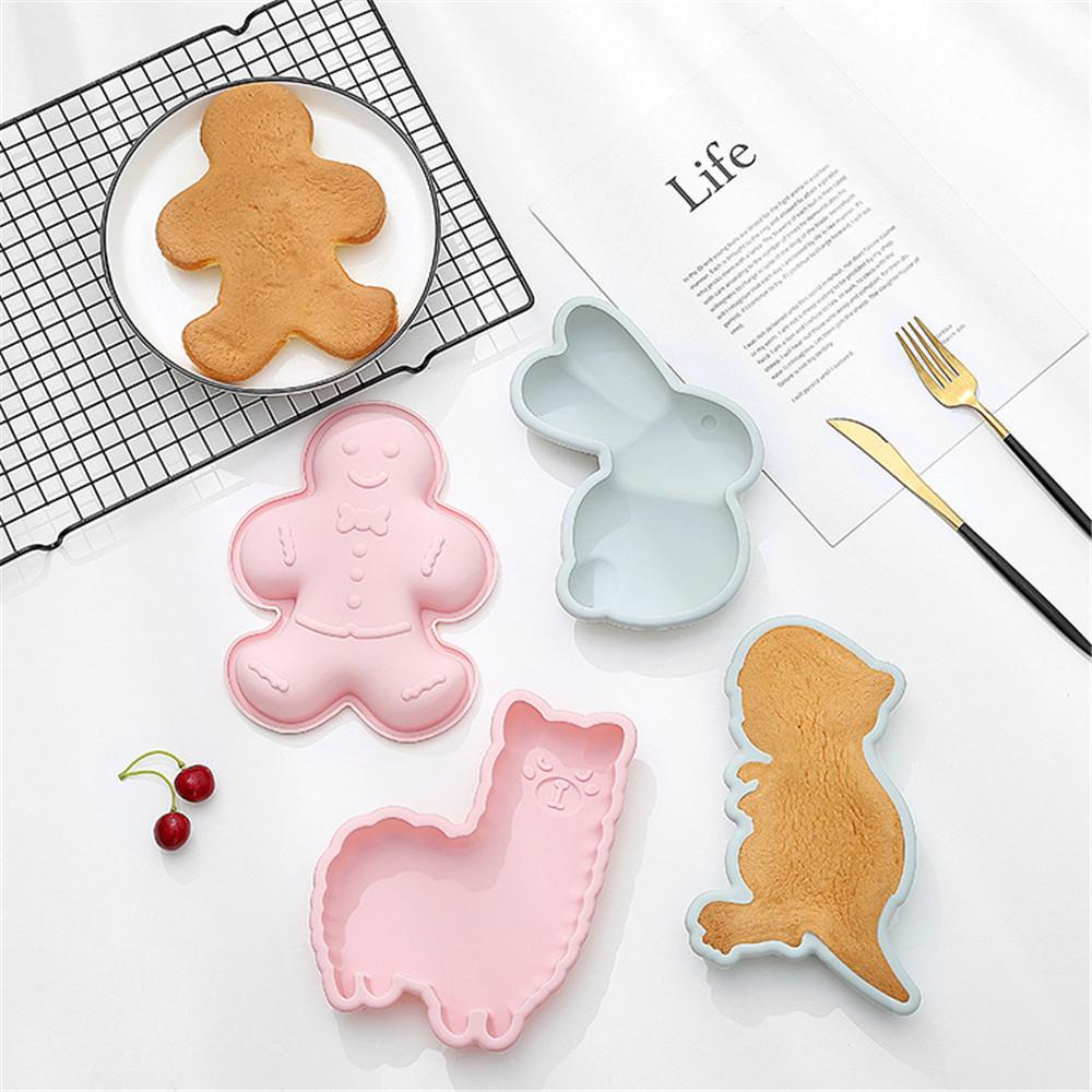 SOLIGHTER Alpaca Shaped Mold Silicone Mould Mousse Cake Easter Mold Alpaca Cake Mold Mousse Cake Mold Bunny Molds for Chocolate