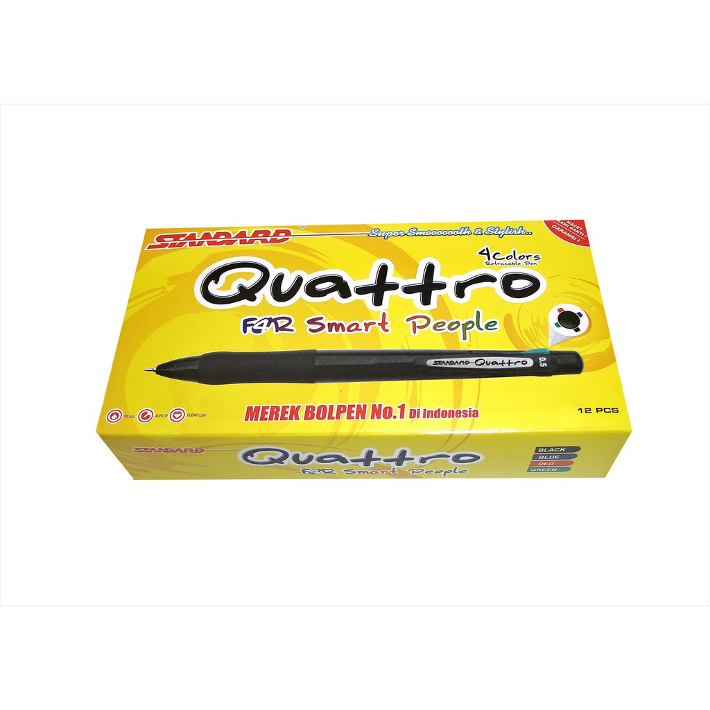 

Pulpen 4 Warna Standard Quattro Tip 0.5 Satuan