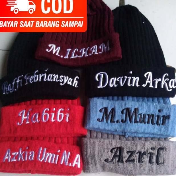 AUT.10De22a ▫ Kupluk salur bayi gratis bordir nama