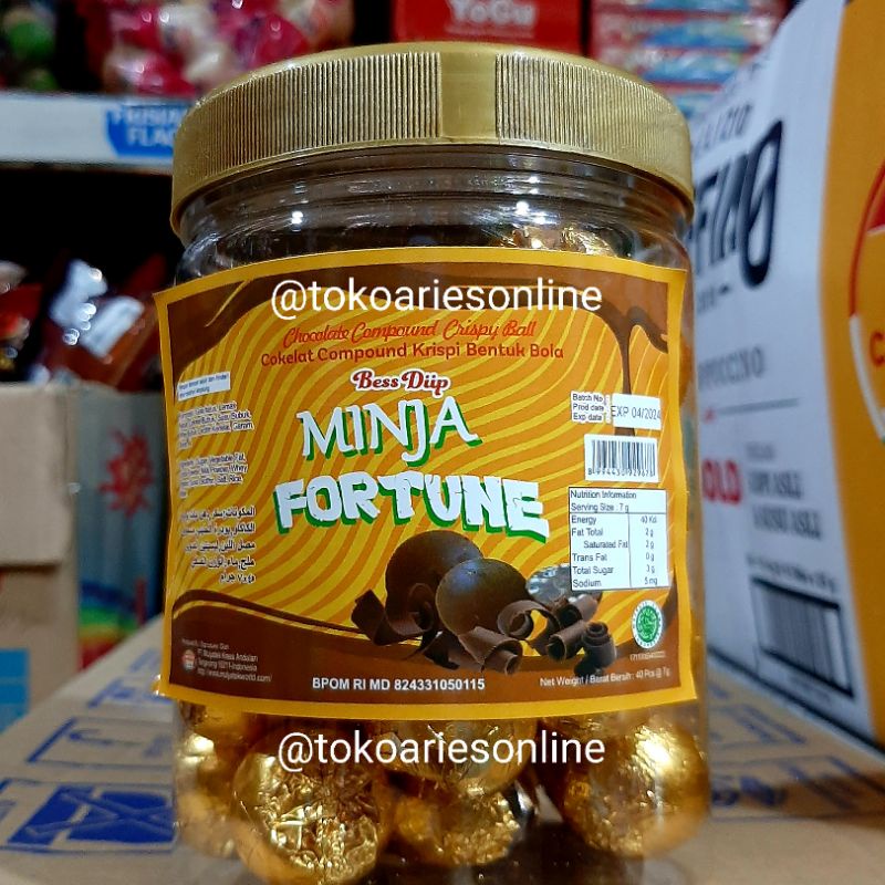 

Ninja Fortune Chocolate Compound Crispy Ball (isi 40 pcs)