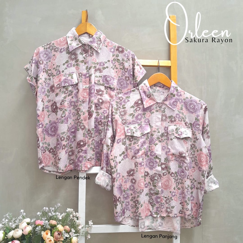 CallieTamami - A 6484 Orleen Sakura Rayon ( Penempatan Motif Random )