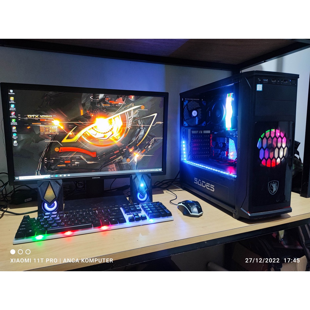 PC Rakitan Gaming &amp; Desain Grafis AMD Ryzen 3 3200G fulset