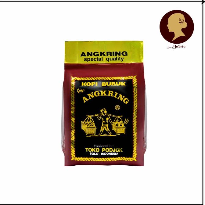 

[BISA COD] Kopi bubuk tjap ANGKRING khas Solo coffee 500gr murah tradisional dulu