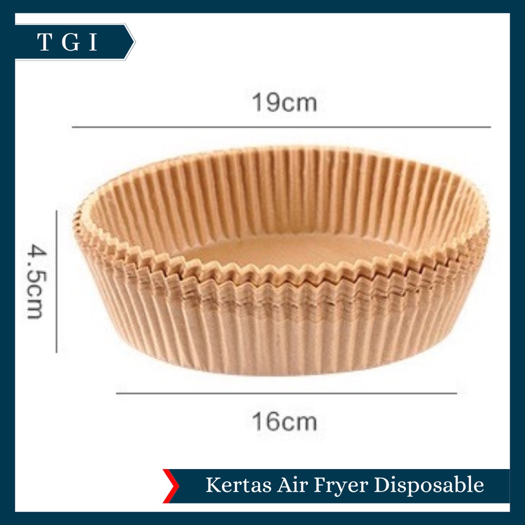 TGI – [25/50 LEMBAR] SHEETS AIR FRYER / ALAS KERTAS AIR FRYER / BAKING PAPER AIR FRYER ANTI LENGKET