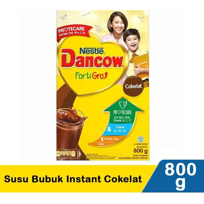 

susu dancow fortigro instan / Full Cream / Cokelat 800gr