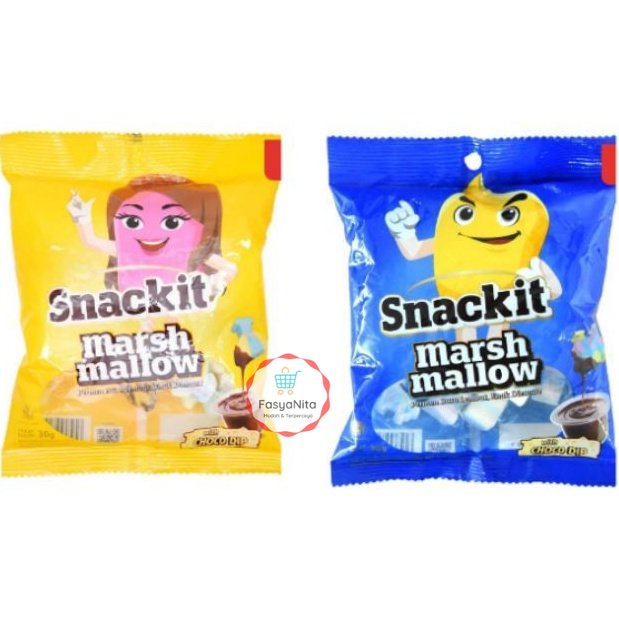 

30g - SnackIt Marshmallow Choco Marlo Marly Bag with choco dip