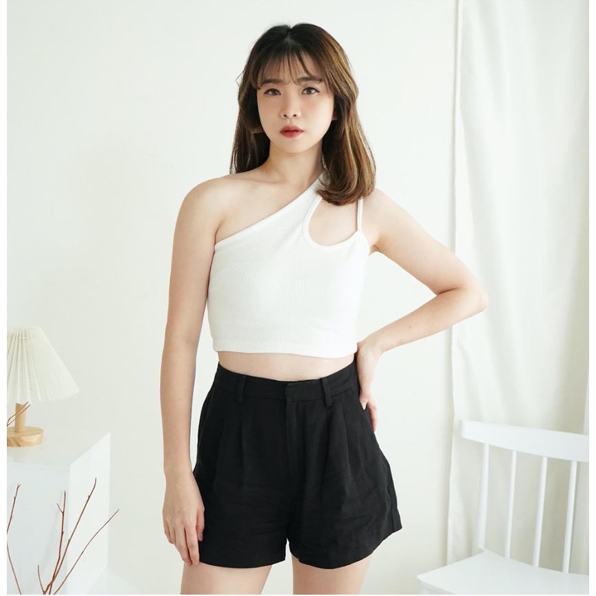 CAVALU Korean Crop Top One Shoulder Top Tank Top Tarzan Korean Tanktop 162