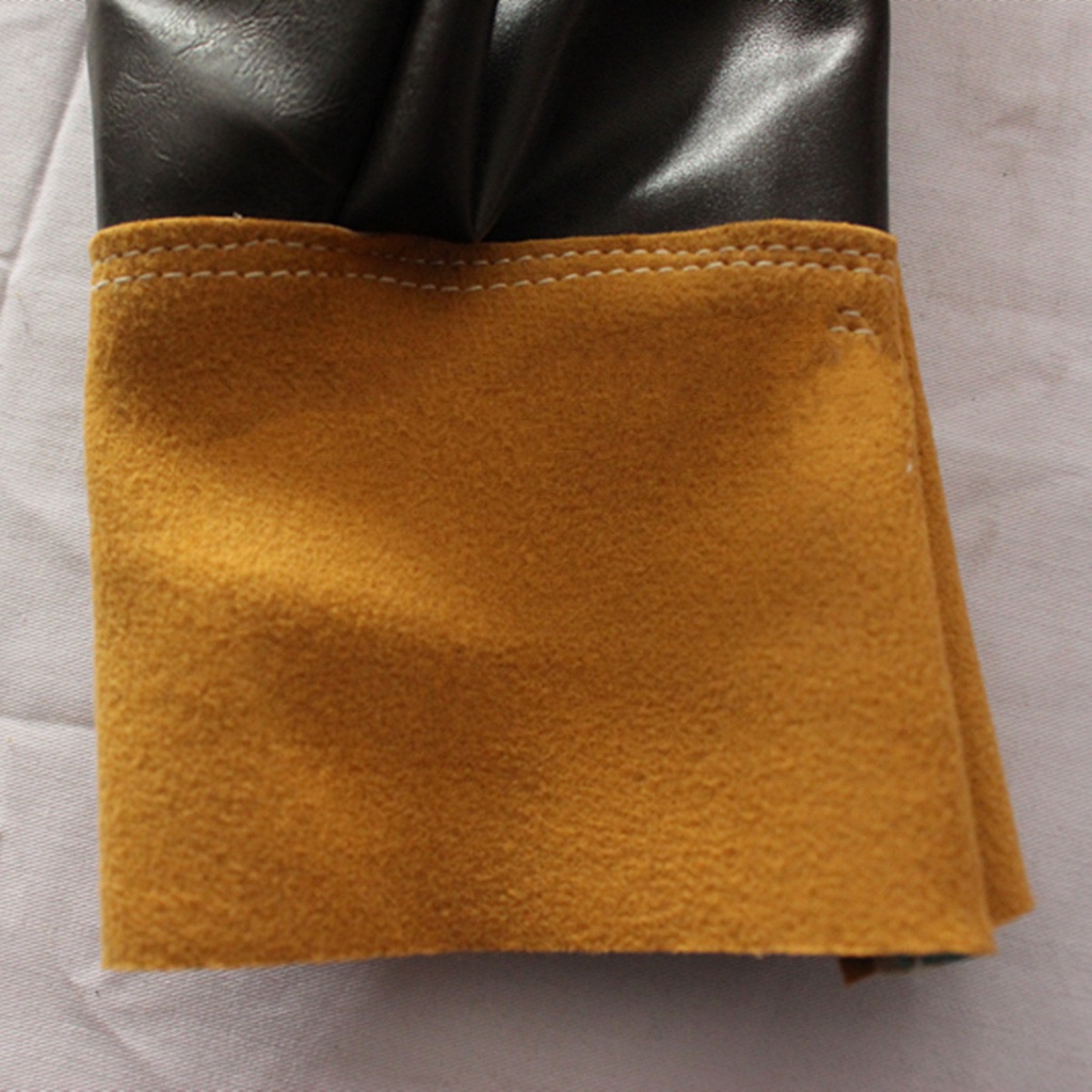 Sarung Tangan Las Lengan Setengah Kulit Welding Glove Tahan Panas Kualitas Import