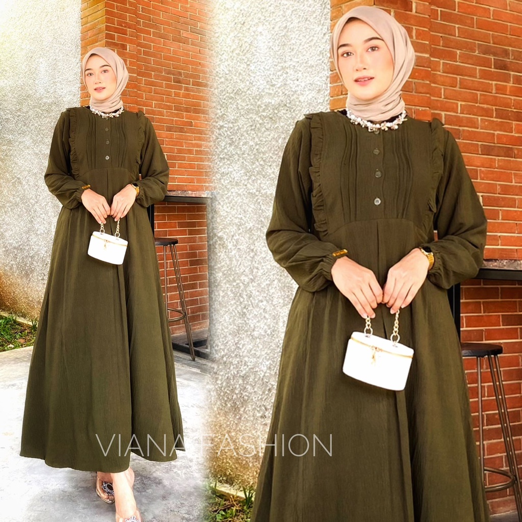 ADARA DRESS PREMIUM CRINKLE AIRFLOW BY VIANA FASHION