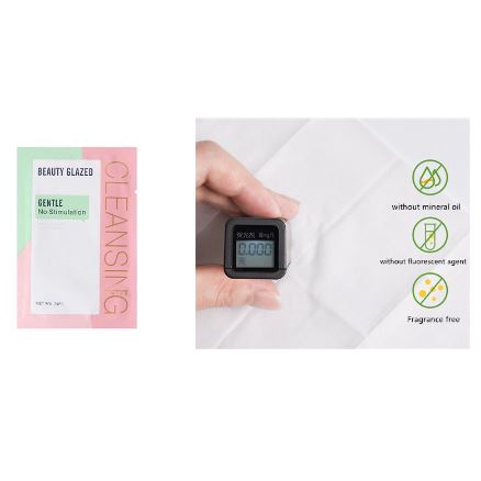 Beauty Glazed Cleansing Make Up Beauty Glazed Make Up Remover Beauty Glazed Pembersih Make Up Beauty Glazed Cleansing Wipes Cotton Rich Avocado Essence