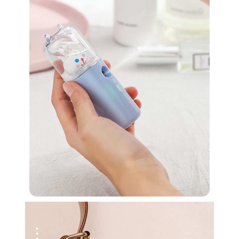 Holiven Nano Spray Wajah Face Mist Sprayer Pelembab USB Humidifier Mini Portable Pelembab Kulit Wajah Sanitizer