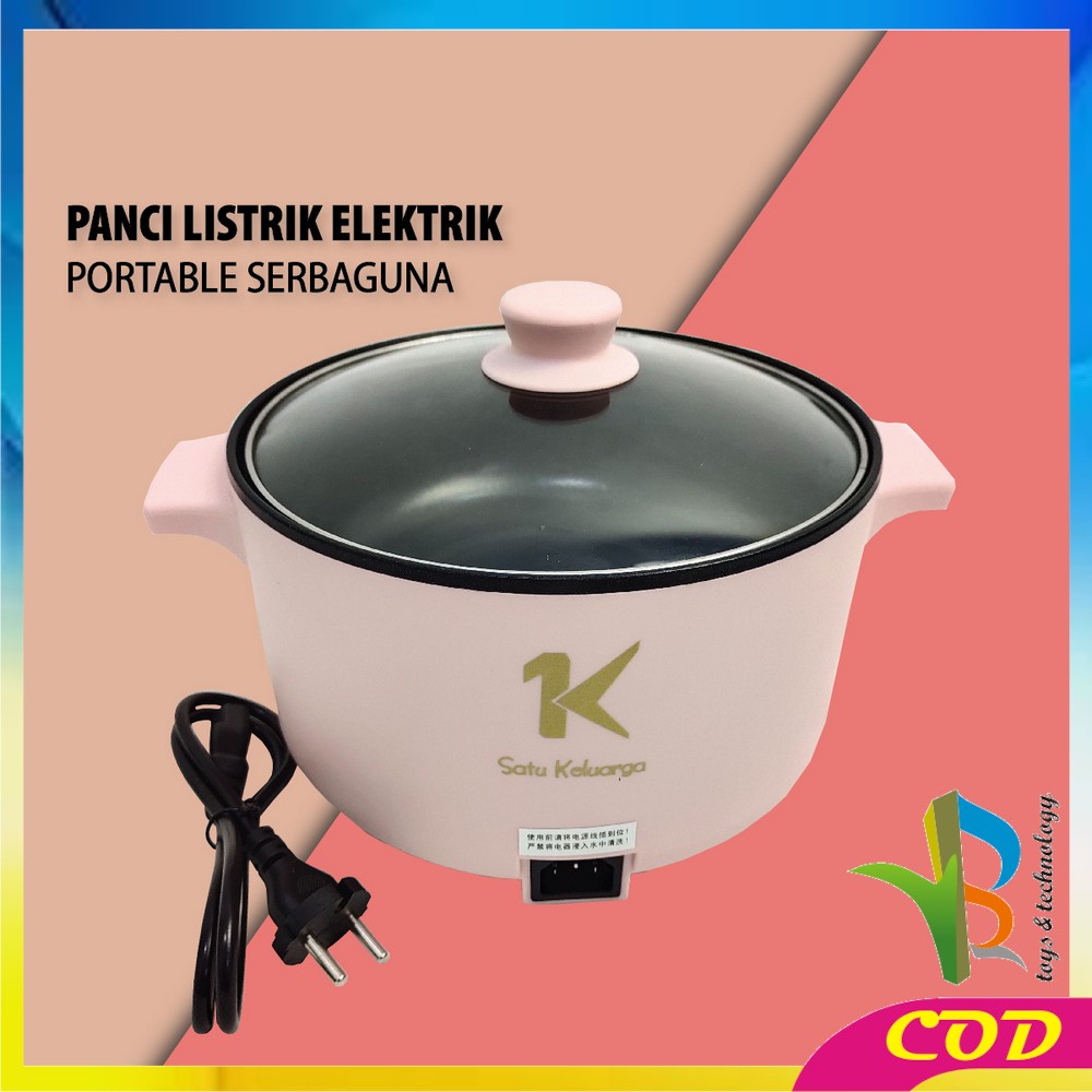 RB-C519 Panci Listrik Eletrik Portable Serbaguna / Pan Anti Lengket Kukusan Stainless / Electric Cooker Multifungsi
