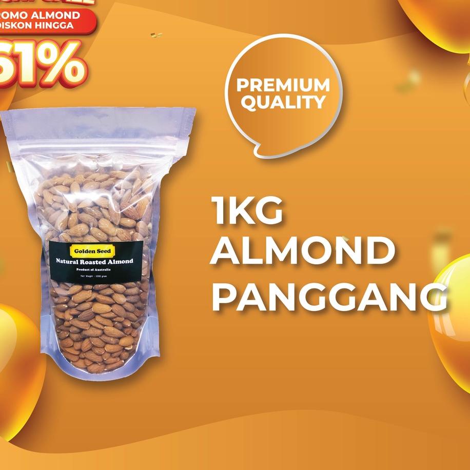 

Mall KACANG ALMOND PANGGANG 1KG PREMIUM - ROASTED ALMOND 1000 GRAM