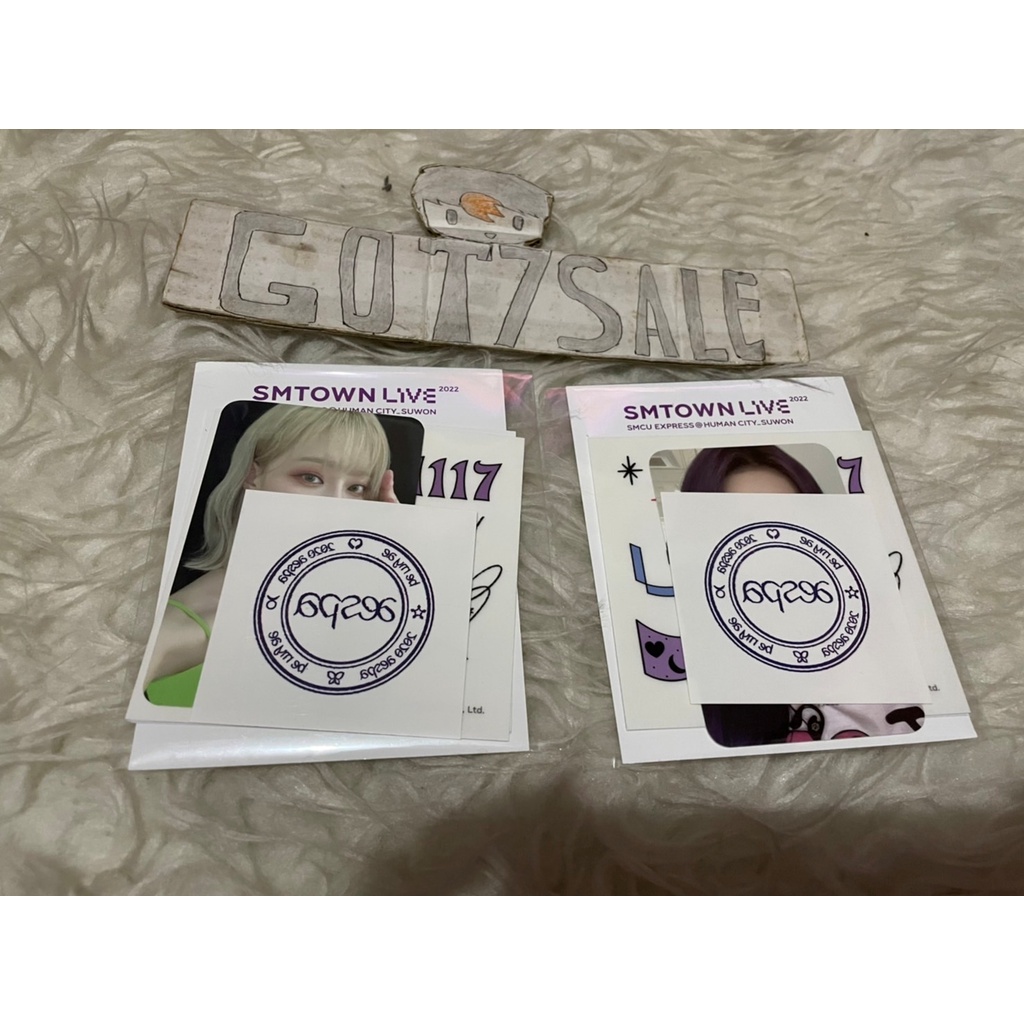 MD SMTOWN LIVE @SUWON AR TATTOO STICKET SET KARINA WINTER