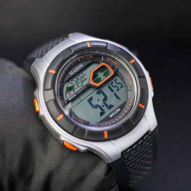 Jam Tangan Pria Digital Mason 8026 Rubber Original Jam Tangan Laki Laki Jam Tangan Tahan Air
