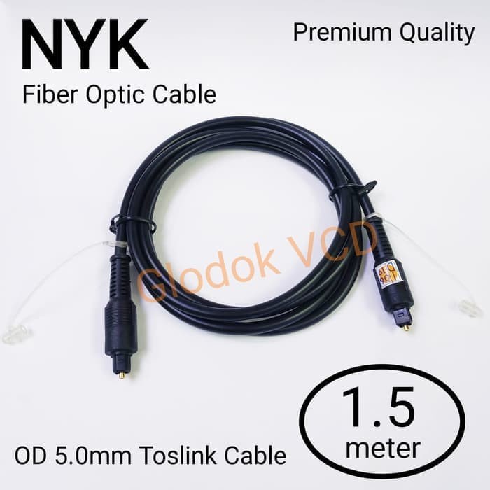 Kabel Audio Digital Fiber Optic 1.5m NYK Toslink Cable 1.5 meter