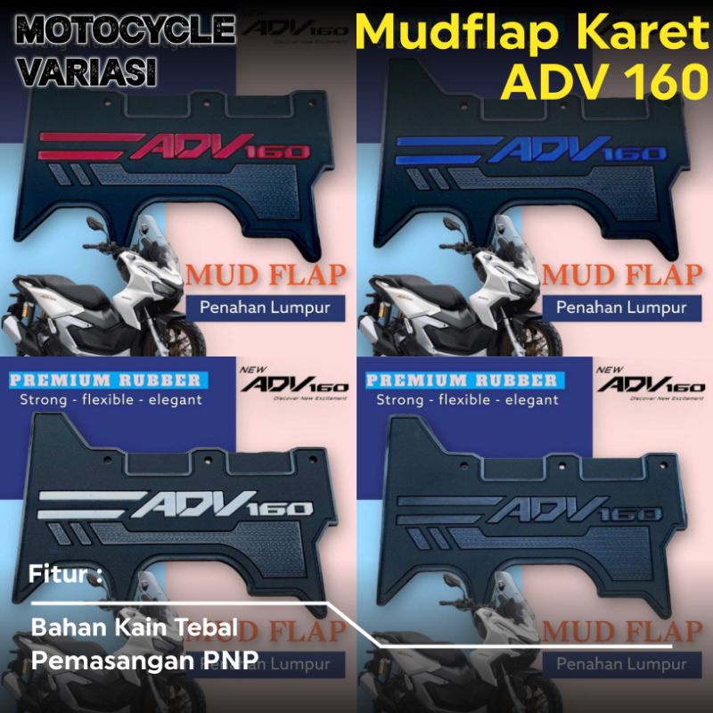 Mudflap ADV 160 Penahan Lumpur ADV 160 Karet Penahan Lumpur ADV 160