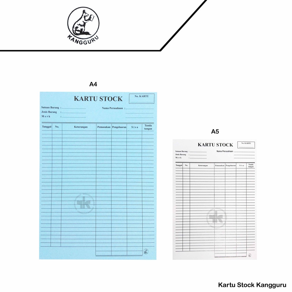 

Kangguru Kartu Stock A5