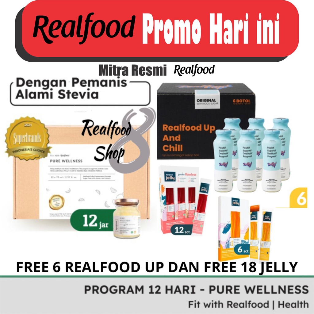 Jual Realfood Pure Wellness Gratis Realfood Up 6 Dan Jelly | Shopee ...