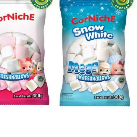 

EXCLUSIVE!CORNICHE Marshmallow Mega 300 gr / Pink White / Snow White / Marshmallows / Marshmellow / Marshmellow / PERMEN HALAL / MURAH|KD8
