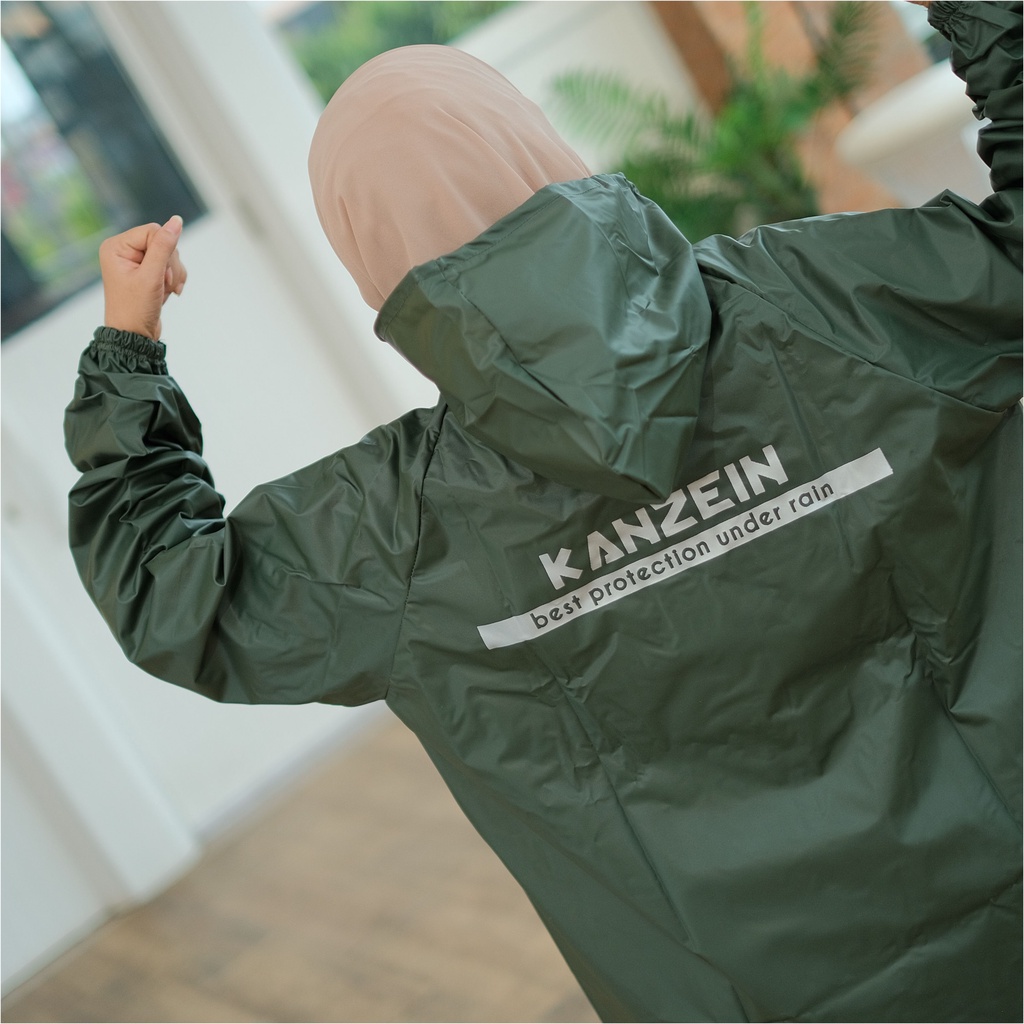 KANZEIN JAS HUJAN SETELAN JAKET ROK WANITA CEWE LENTUR AWET ANTI AIR BY KANZEIN