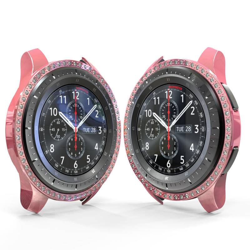 Casing Pelindung PC Untuk Samsung Galaxy Watch 42mm 46mm Diamond Wach Case Untuk Galaxy Gear S3 Watch Cover Smart Watch Aksesoris