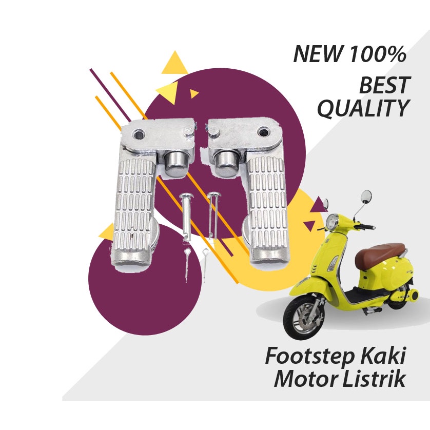 PIJAKAN KAKI BELAKANG MOTOR LISTRIK VESPA EXOTIC BW V7 MANDALIKA VOLTA 401