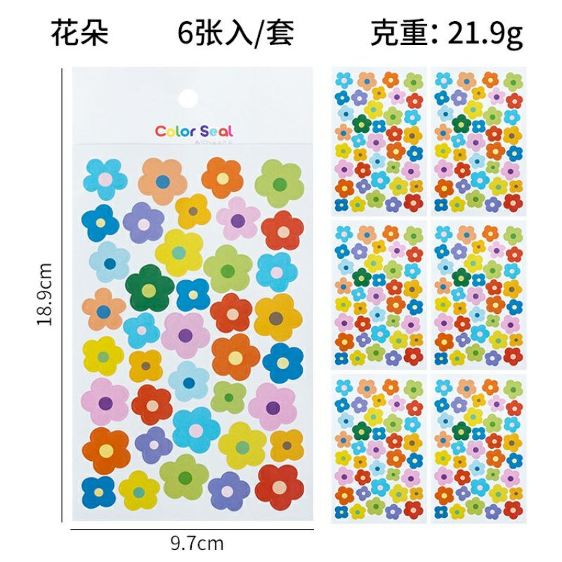 Stiker reward/ Stiker bulat/ bintang / hati