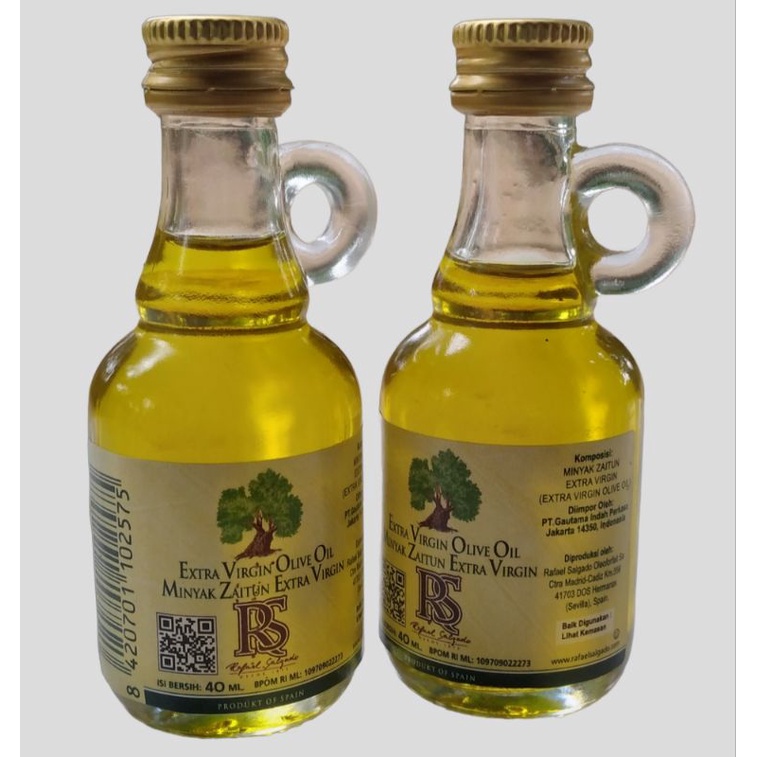 

MINYAK ZAITUN RAFAEL SALGADO extra virgin olive oil ISI 40 ML HARGA SATUAN