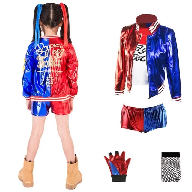 Baju Kostum Harley Quinn /Costume Costplay/ Joker/ Costum Anak cewe Costumes