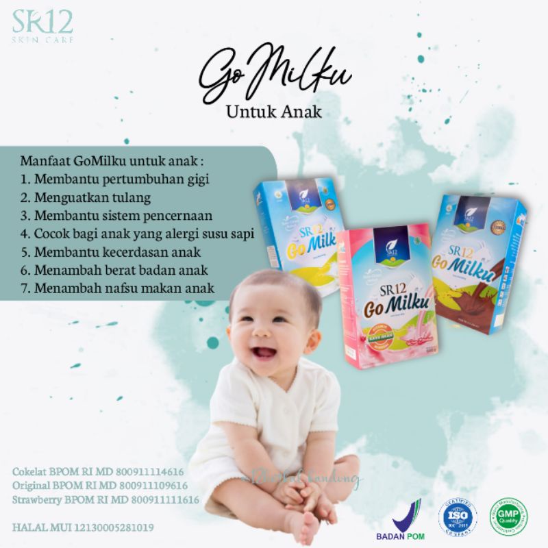

Susu Penggemuk Badan Anak Usia 6 Bulan Ke Atas Original BPOM GoMilku SR12 Susu Penambah Nafsu Makan