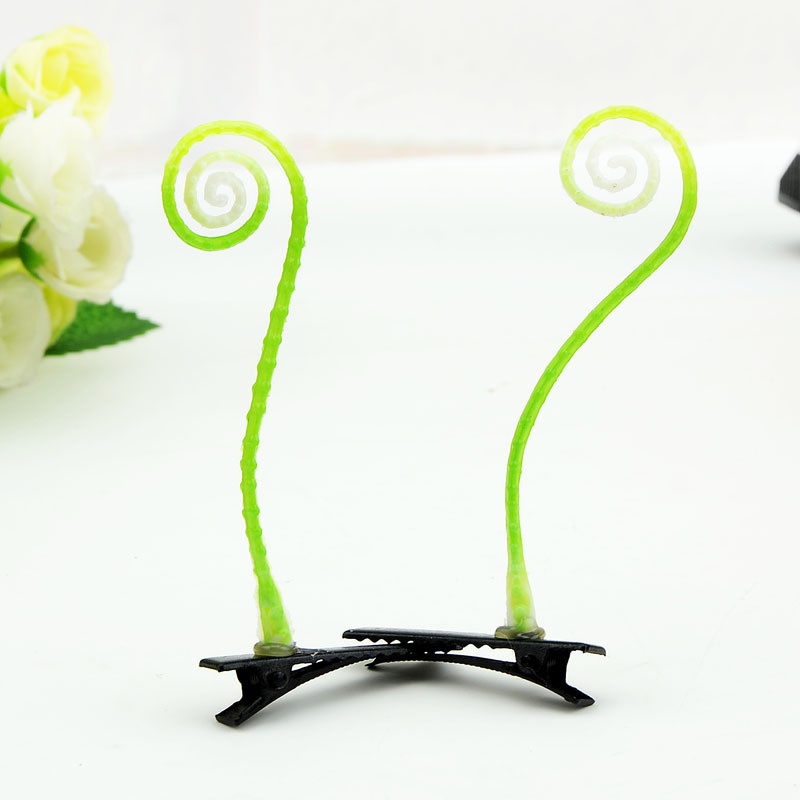 Fashion Simulasi Tanaman Berbentuk Rumput Klip Rambut, Bunga Kupu-Kupu 3D Klip Rambut Tiga Dimensi, Bunga Klip Musim Semi 1 Pcs