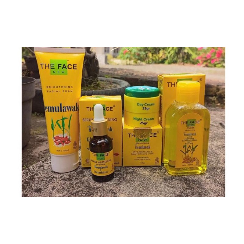THE FACE PAKET CREAM TEMULAWAK ORIGINAL BPOM KOMPLIT ISI 5