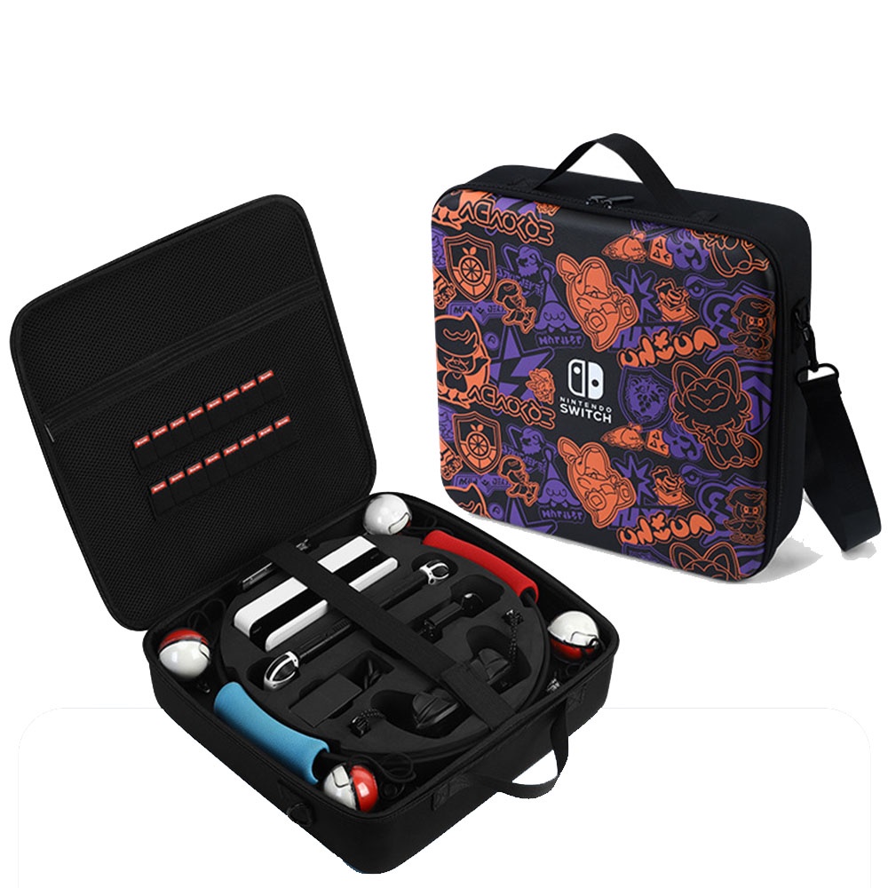 Switch Pokémon Scarlet Dan Violet Storage Bag Untuk Switch V1 V2/OLED/Lite Model Konsol Game Tas Penyimpanan Aksesoris