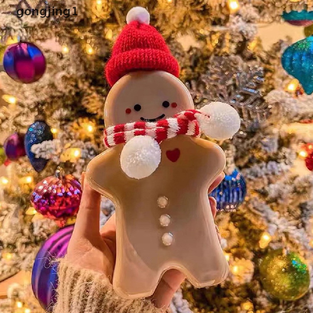 Ggg Kreatif Gingerbread Man Xmas Tree Lucu Bentuk Beruang Gelas Minuman Plastik Dekorasi Natal Christma Hadiah Mainan Anak ID