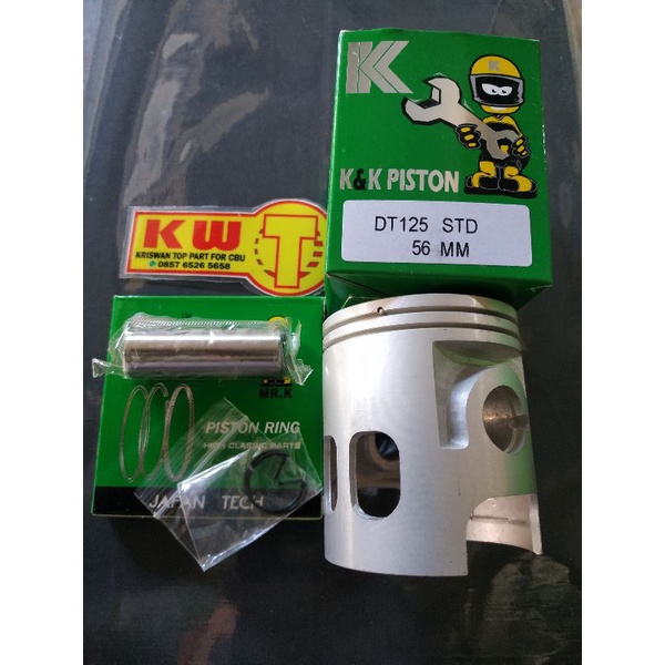 piston dt 125 OS 0 sampai 200 piston Yamaha dt125