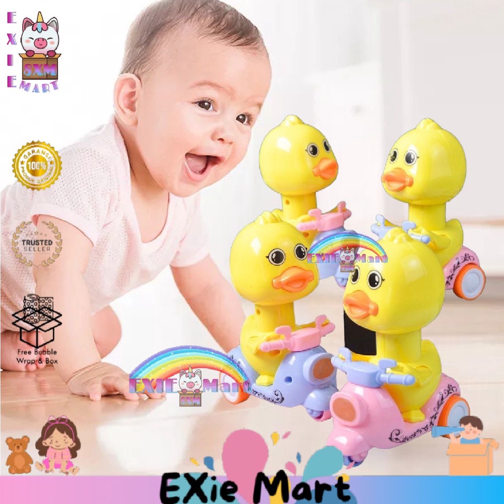 MAINAN ANAK BEBEK VESPA - MAINAN ANAK BAYI BEBEK NAIK VESPA BERJALAN - MAINAN ANAK MOTOR BEBEK
