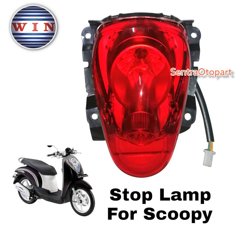 Stop lamp assy lampu stop scoopy karbu win