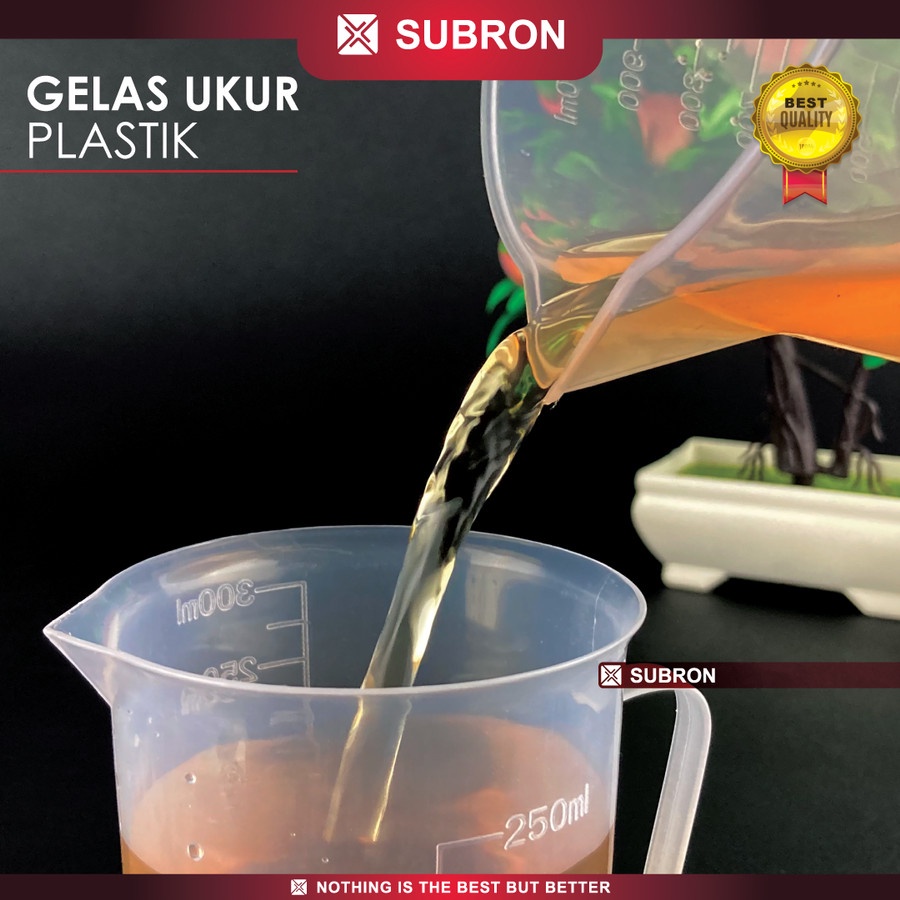 Gelas Ukur Plastik Gelas Takar Food Grad - SUBRON