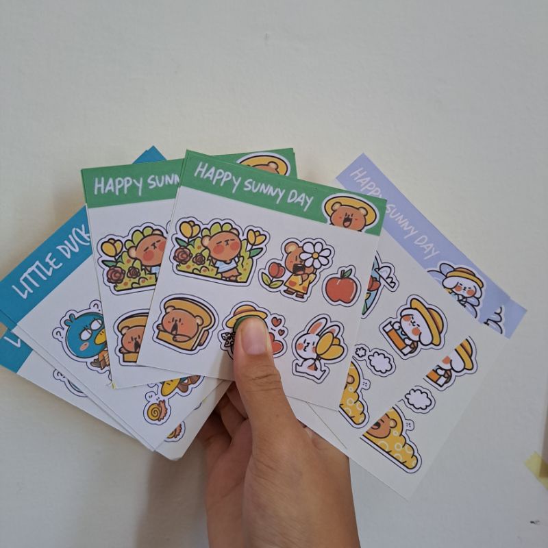 

[melow..id] stiker sheets belum di potong,stiker lembaran,stiker lucu,stiker aesthetic bisa untuk catatan journal dll