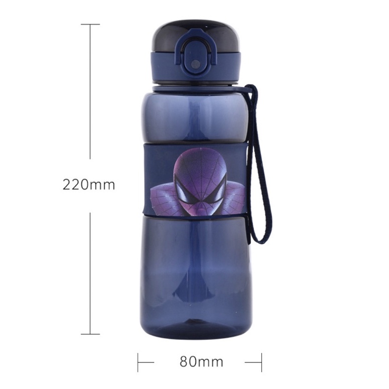 Botol Teguk Anak Super Hero / Botol Tritan BPA Free Spiderman / Botol Minum Anak