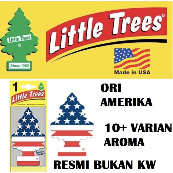 PARFUM LITTLE TREES pengharum pewangi gantung cemara mobil lemari USA