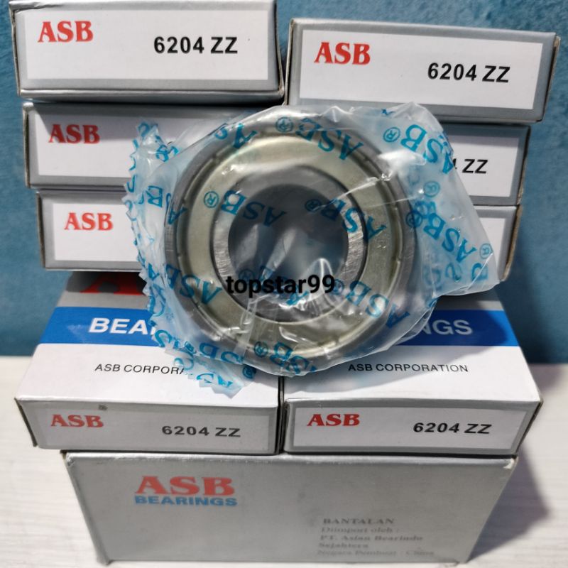 Kelahar Bearing ASB Bering Laher Lahar 6204 ZZ 6204ZZ Harga Per 1 Pcs