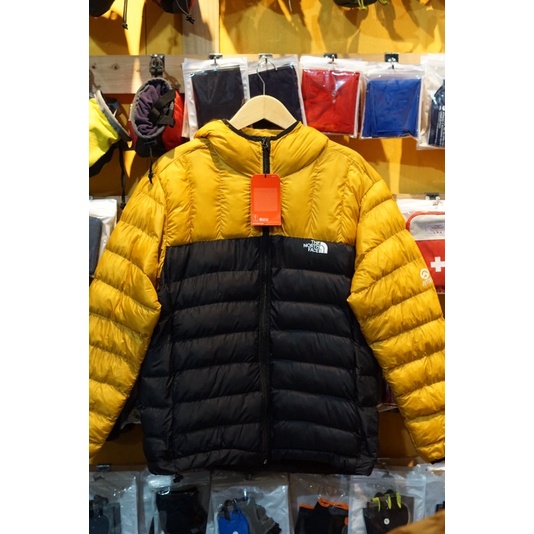 Jaket tnf dacron the north face bulang bulu angsa yellow jaket outdoor jaket gunung