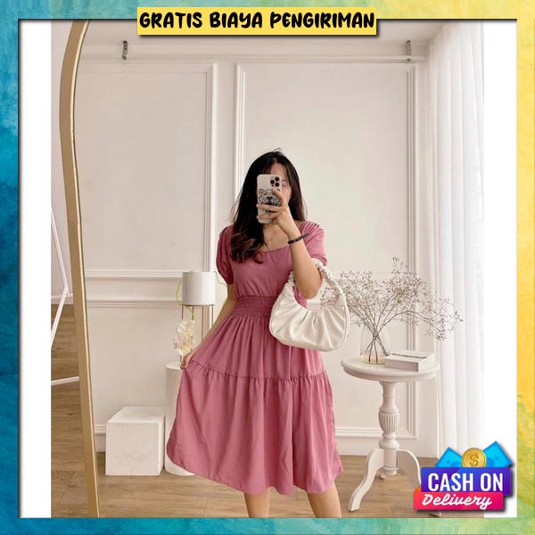 Dreas Korea Ulangtahun Cwe Gaun Natal Premium Dtess Cewek Dewasa Terbaru Bsju Party Murah Gaun Malam